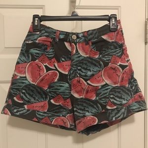 American Apparel watermelon shorts!